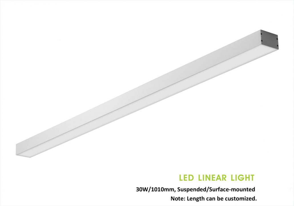 Suspended/pendant, or Surface-mounted Led Linear light 104932, 30W 